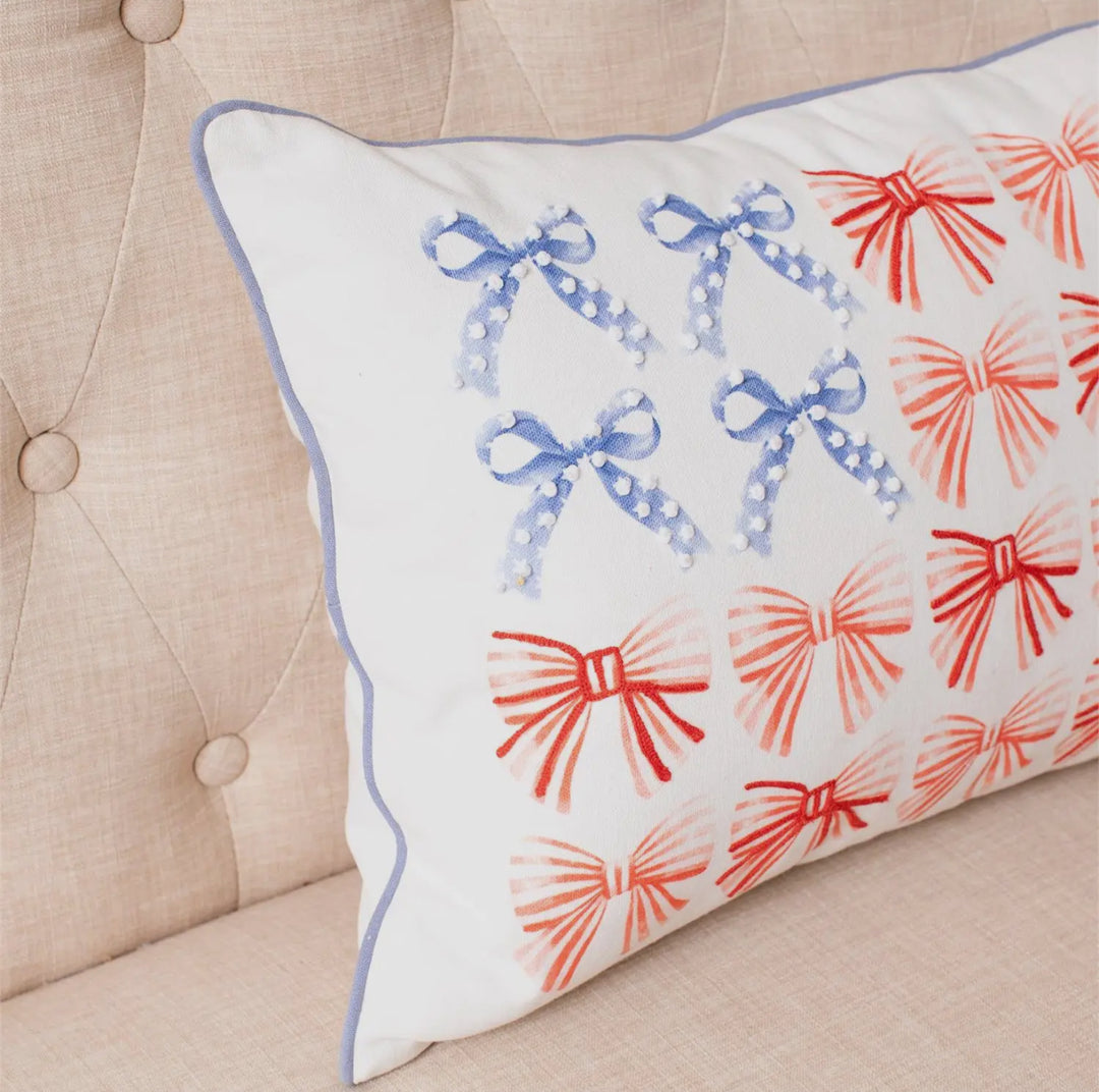 Liberty Ribbons & Bows Lumbar Pillow