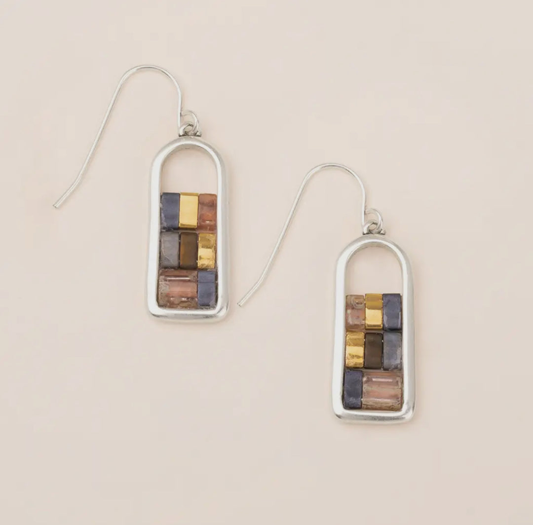 Good Karma Miyuki Frame Earring