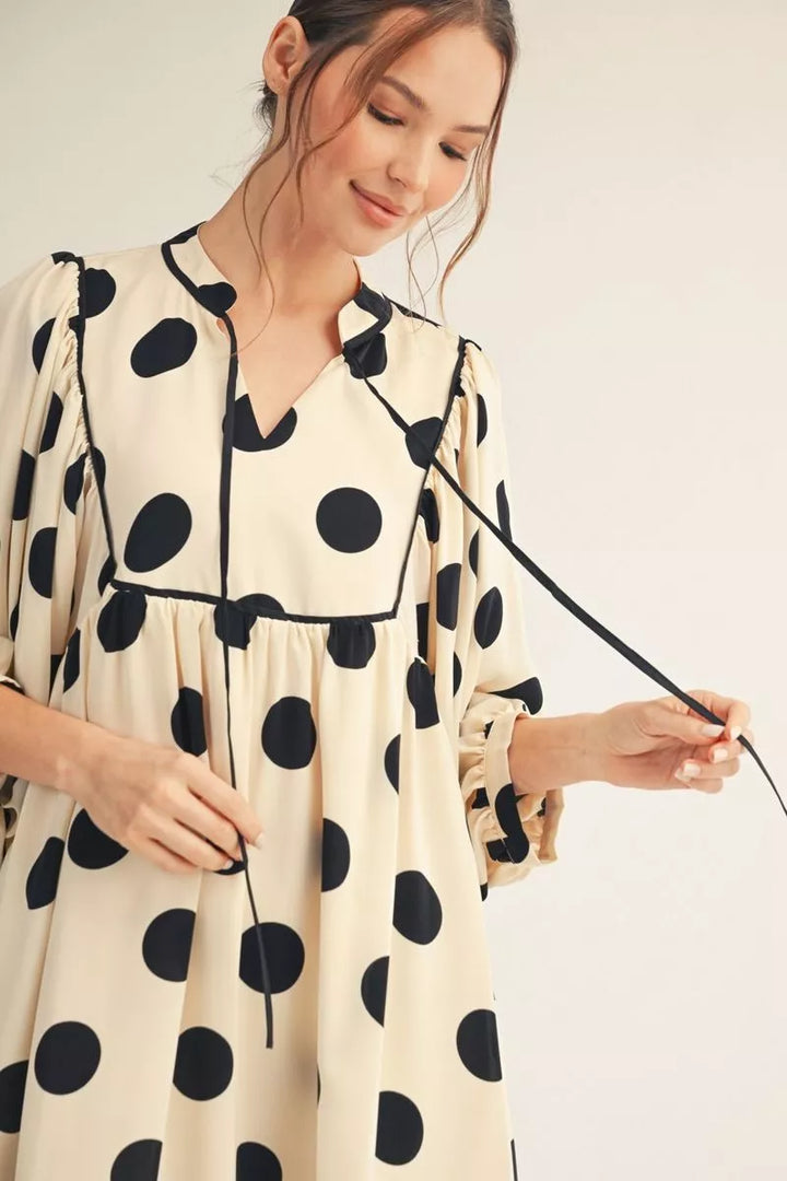 Classic Charm Polka Dot Dress