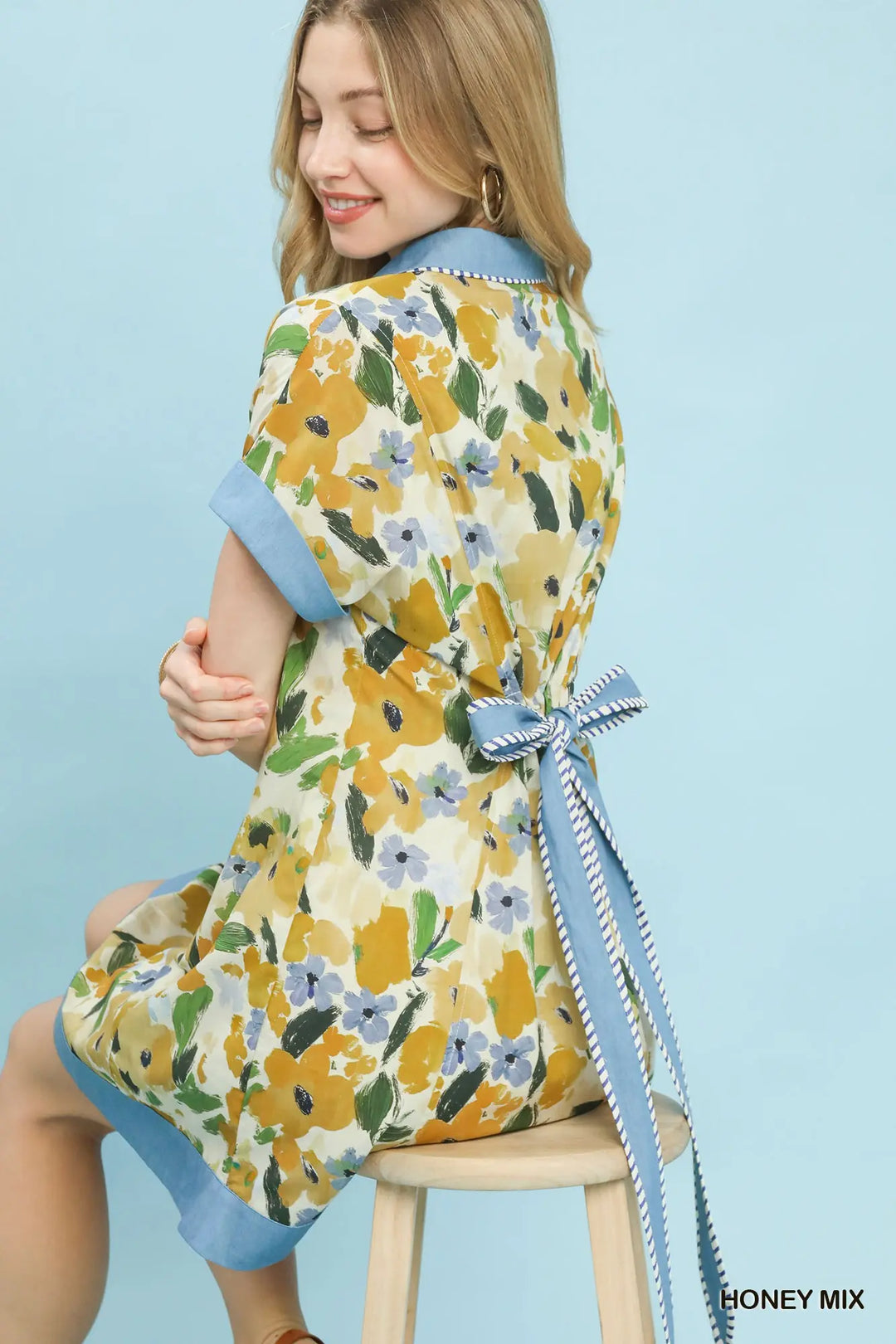 Honey Meadow Belted Mini Dress