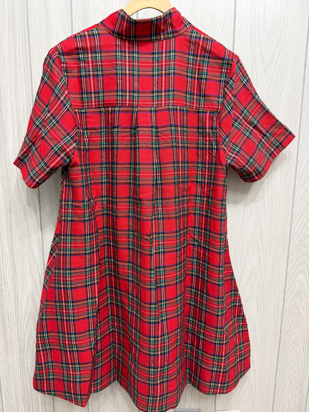 Holly Tartan Button-Front Dress