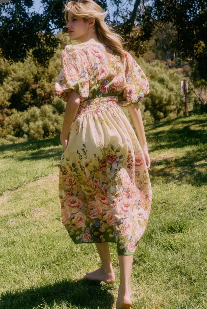 Meadow Muse Floral Midi Dress