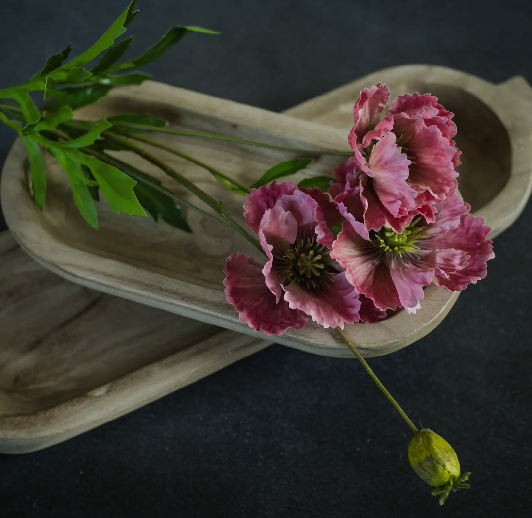 Blushing Meadow Poppy Stem – 27”