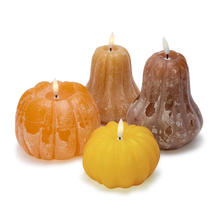 Harvest Glow Flameless Pumpkin & Gourd Candles