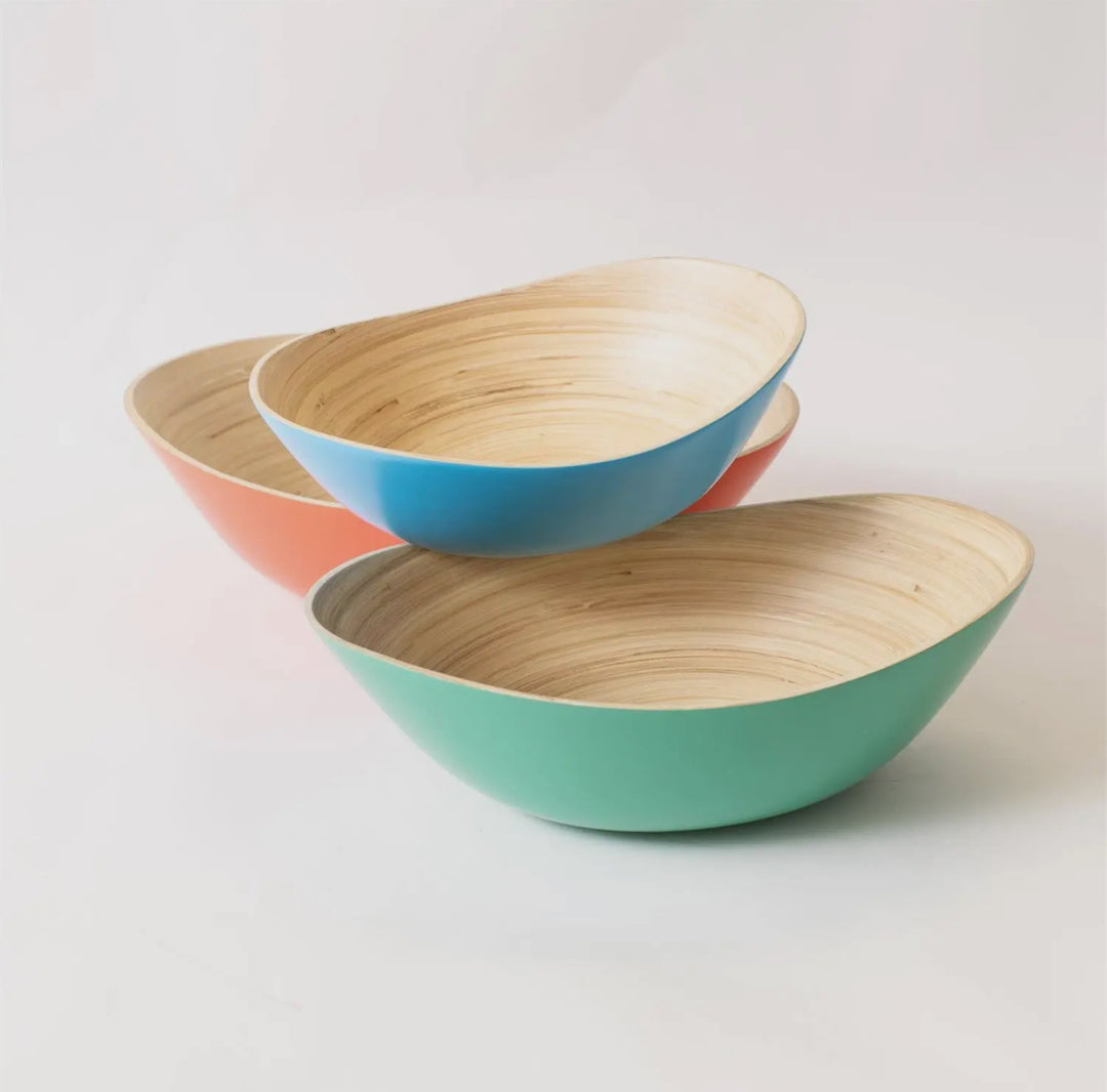 Coastal Color Bamboo Bowl