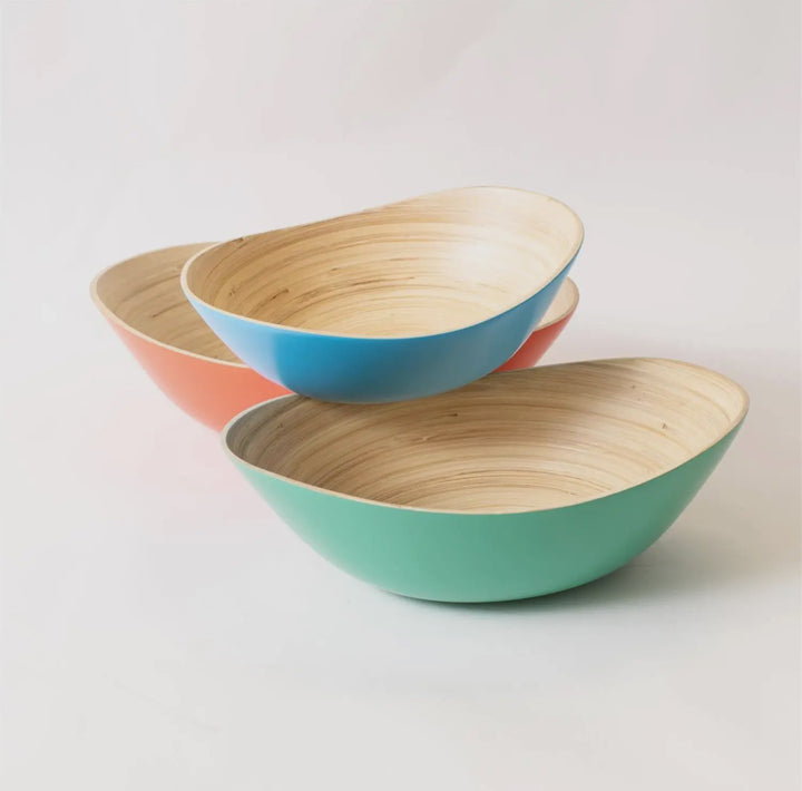 Coastal Color Bamboo Bowl