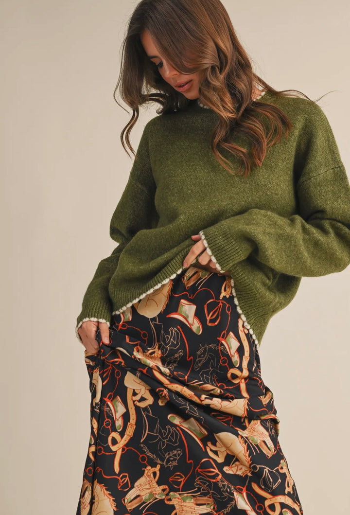 Evergreen Whisper Sweater