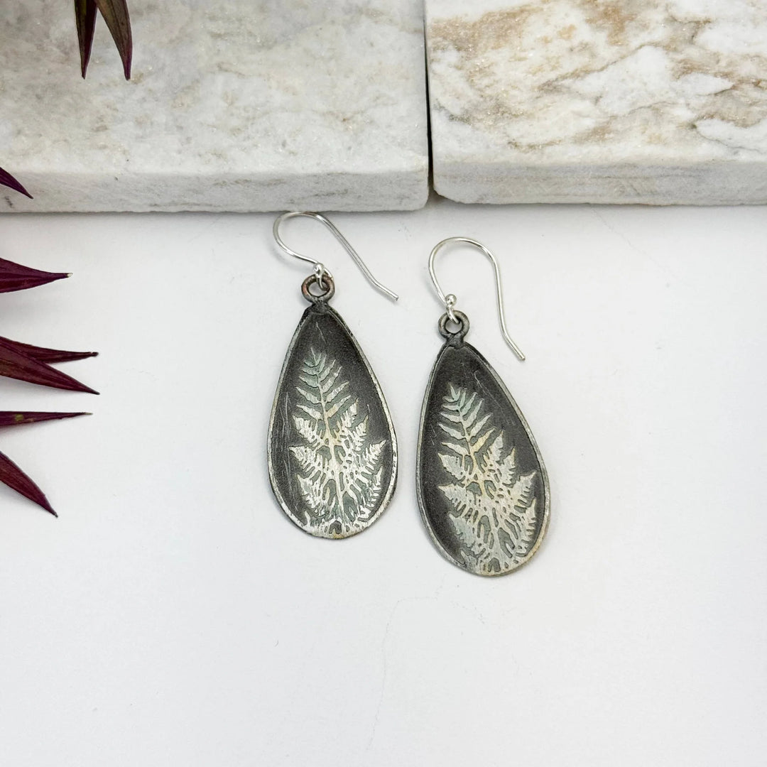 Silver Patina Earrings