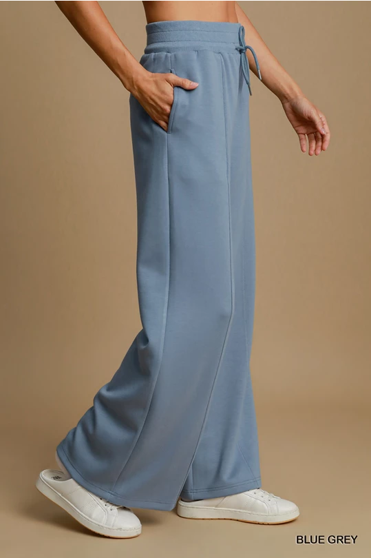 Blue Wide Leg Pants