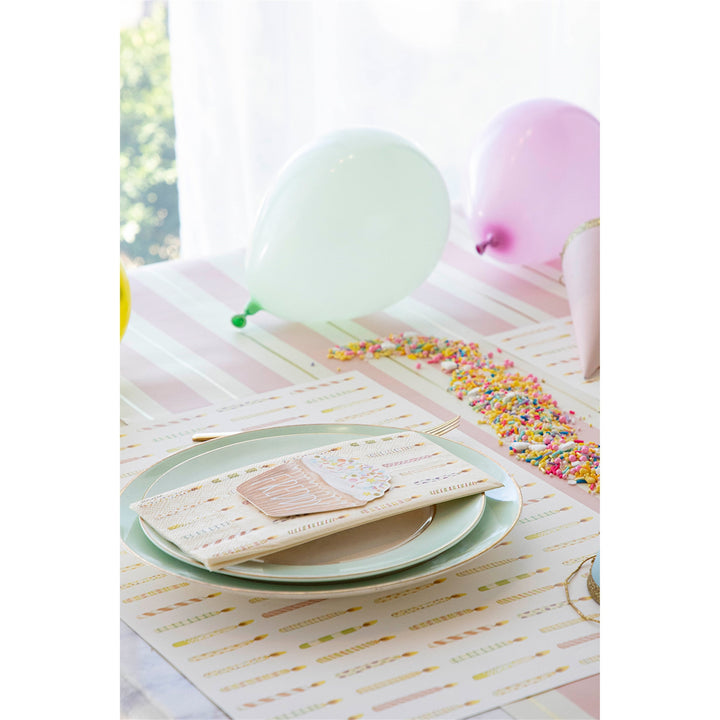 Birthday Candles Paper Placemat Pad