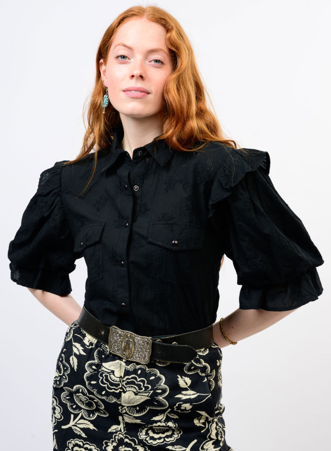 Midnight Prairie Blouse