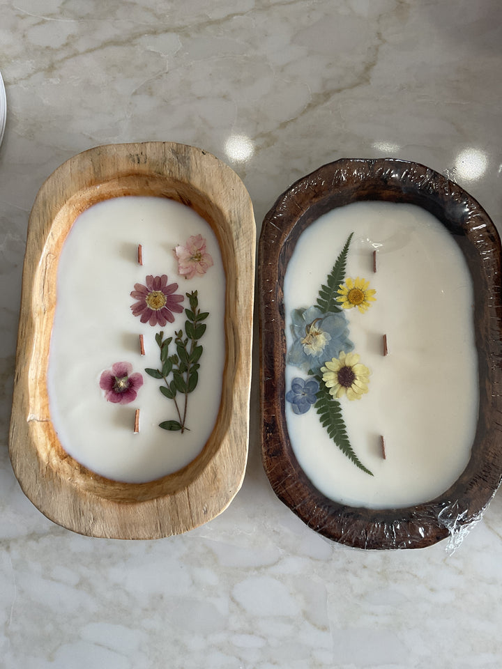 Dough Bowl Hand Poured Candle - Small