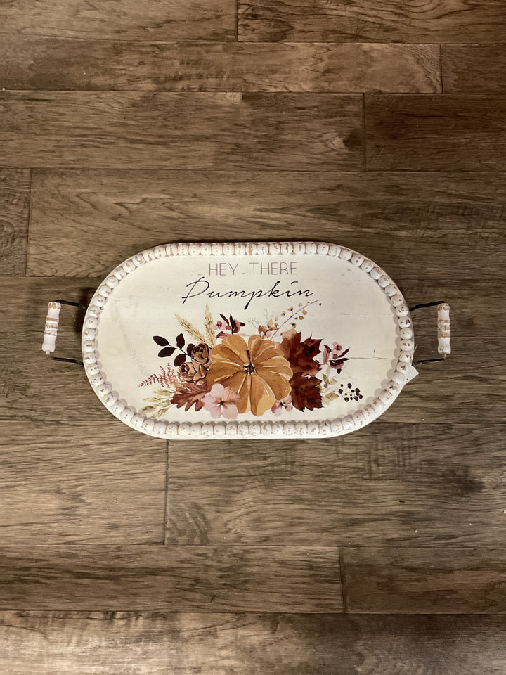 Beaded Wood Trays