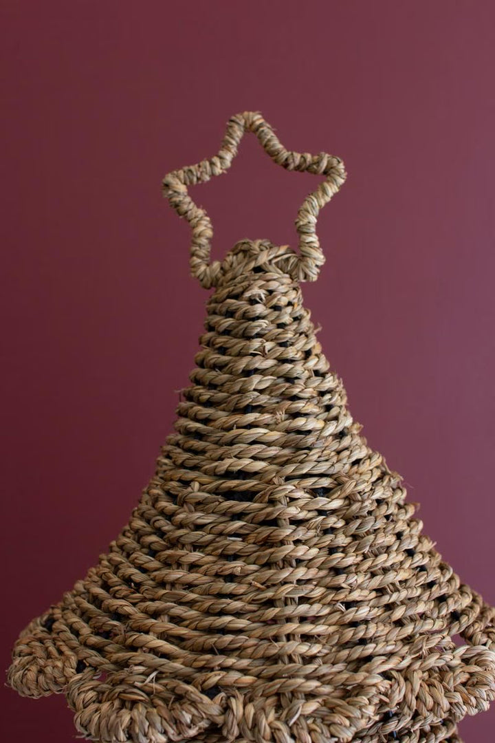 Woven Willow Tiered Christmas Trees