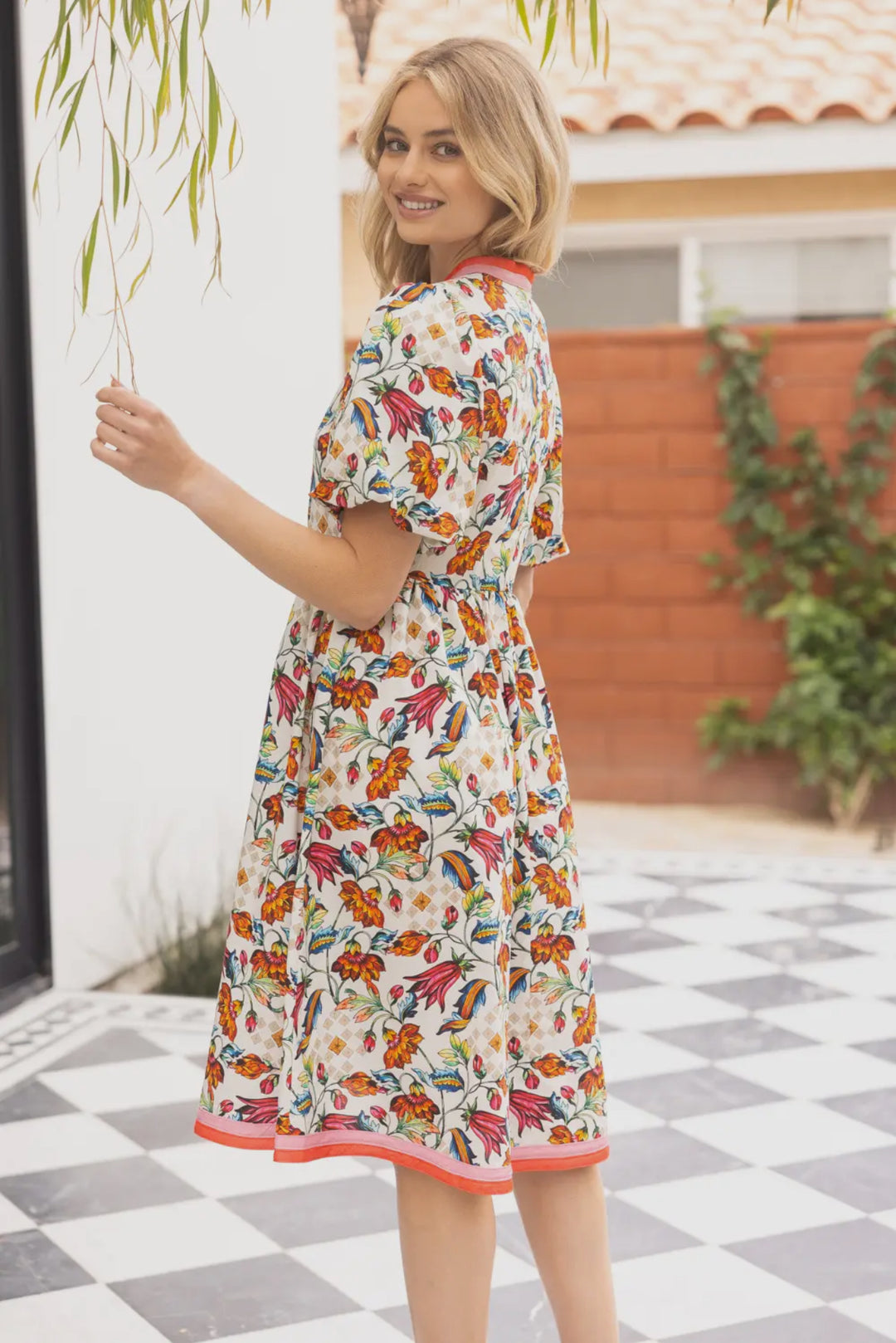 Floral midi dress
