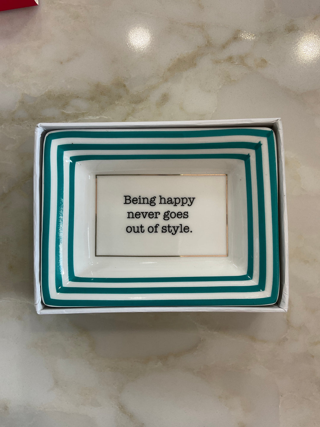 Petite Sayings Porcelain Trinket Tray