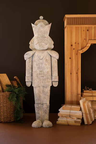Grand Noel Rustic Metal Nutcracker