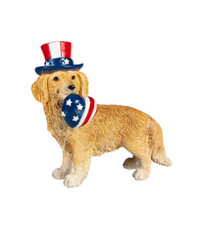 Patriotic Pup Figurines