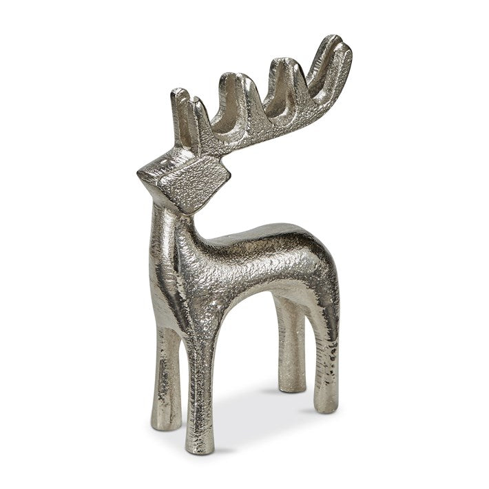Gleaming Silver Reindeer
