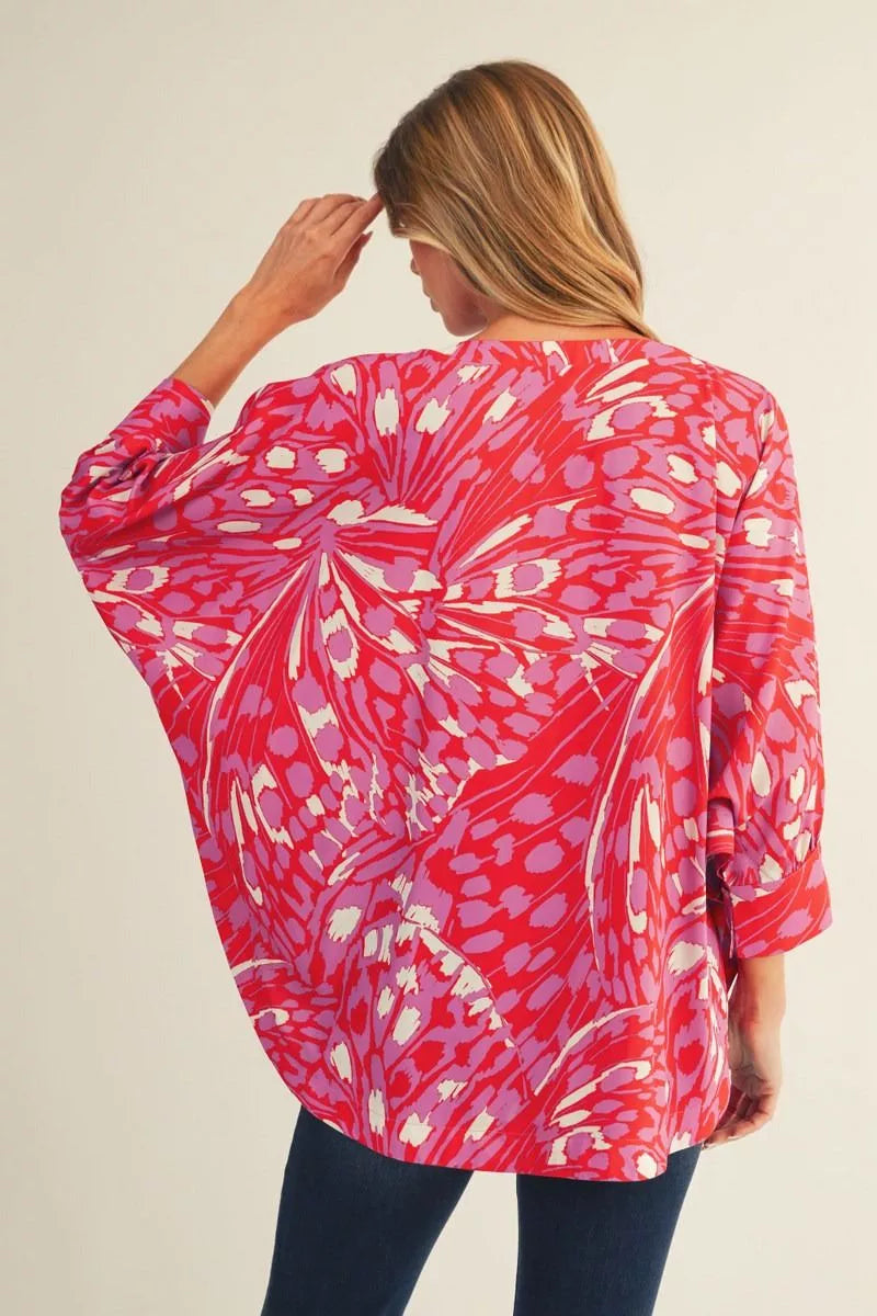 Radiant Swirl Dolman Top