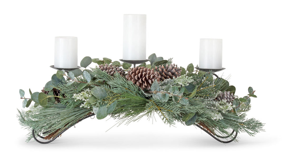 Snowy Pine Centerpiece