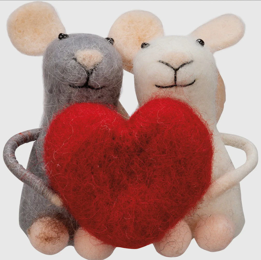 Felted Love Mice