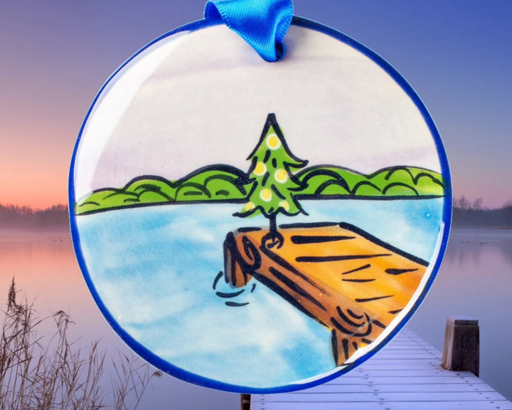 Hand Painted Disc Ornament Collection
