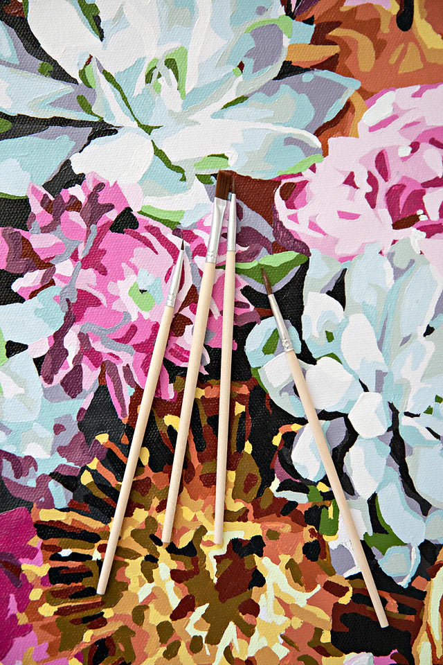 Floral Paint-by-Numbers Kit
