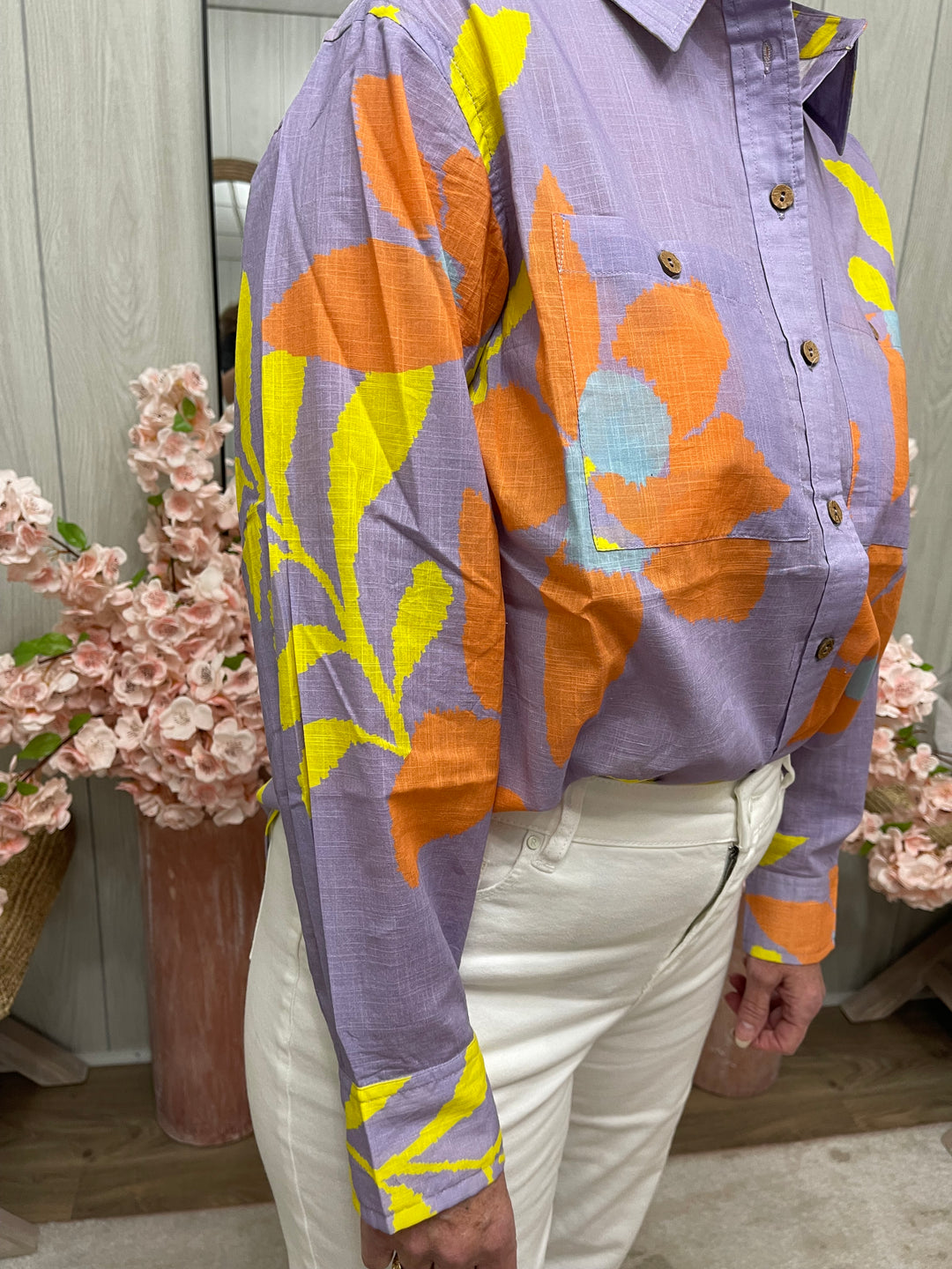 Purple Wildflowers Top