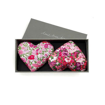 Liberty Lavender Heart Sachet Set