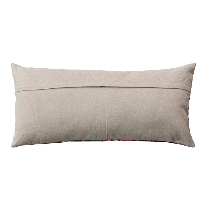 Boho Garden Cotton Slub Lumbar Pillow