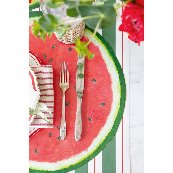 Watermelon Die-Cut Paper Placemats