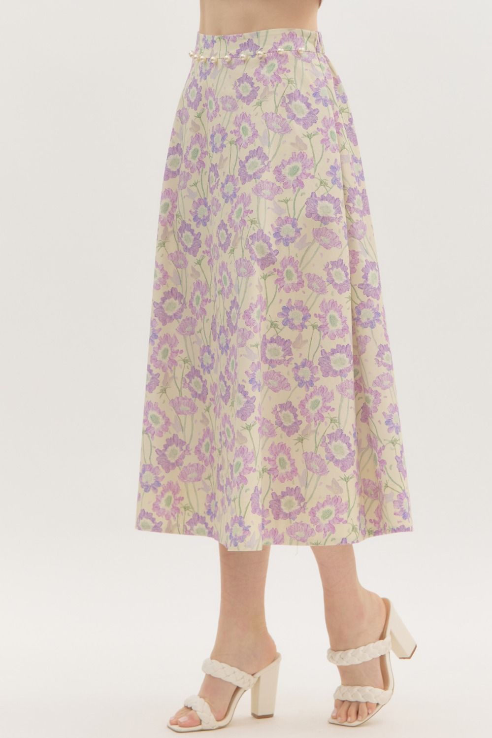 Lilac Flowers Skirt