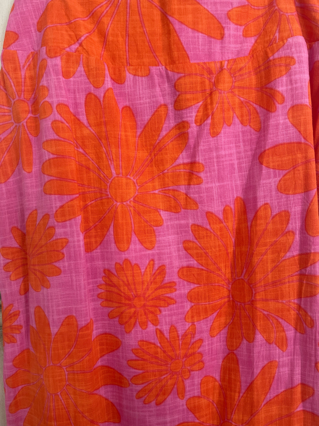 Pink & Orange Daisy Skirt