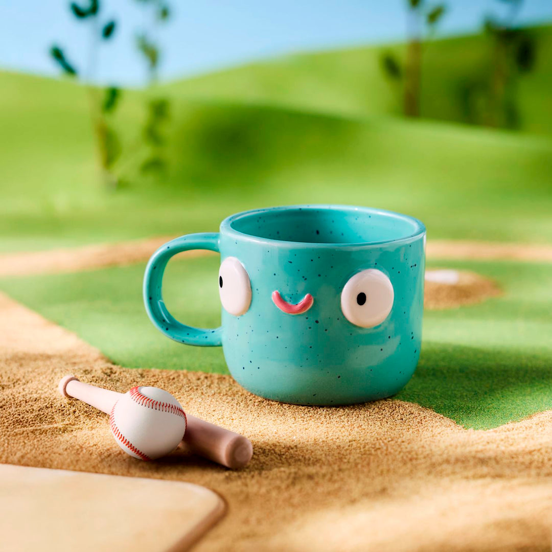 Whimsical Character Face Mug – 14 oz