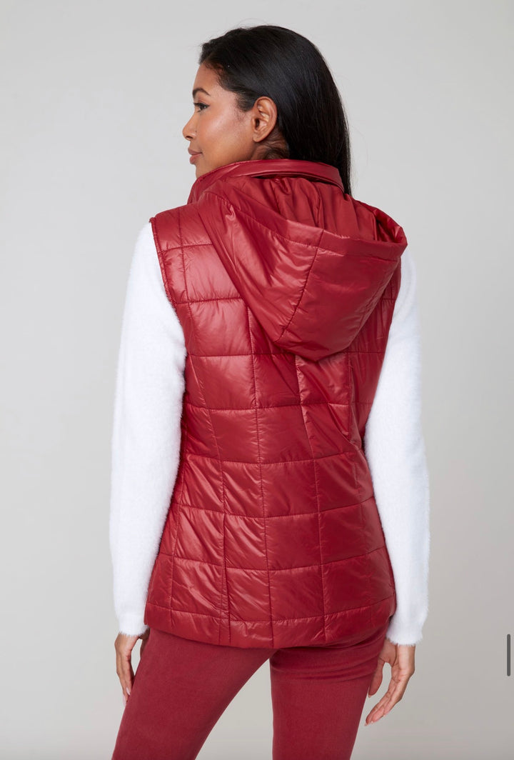 Cranberry Quilted Puffer Vest