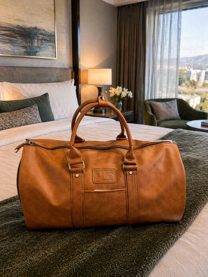 The Traveler Leather Weekender