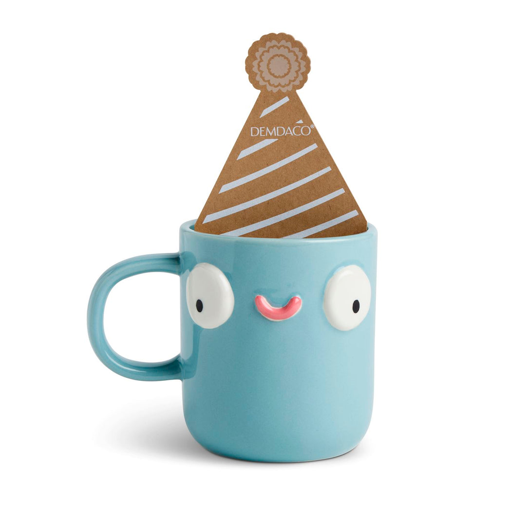 Whimsical Character Face Mug – 14 oz