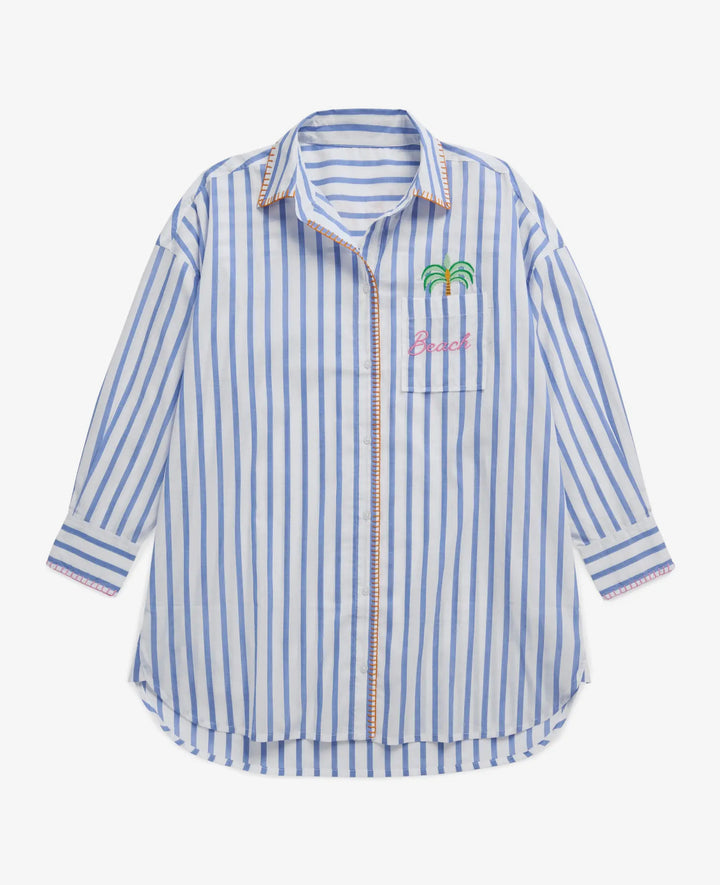 Salty Air Button Down Shirt Dress