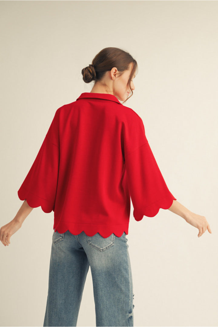 Scalloped Charm Popover – Crimson Bloom