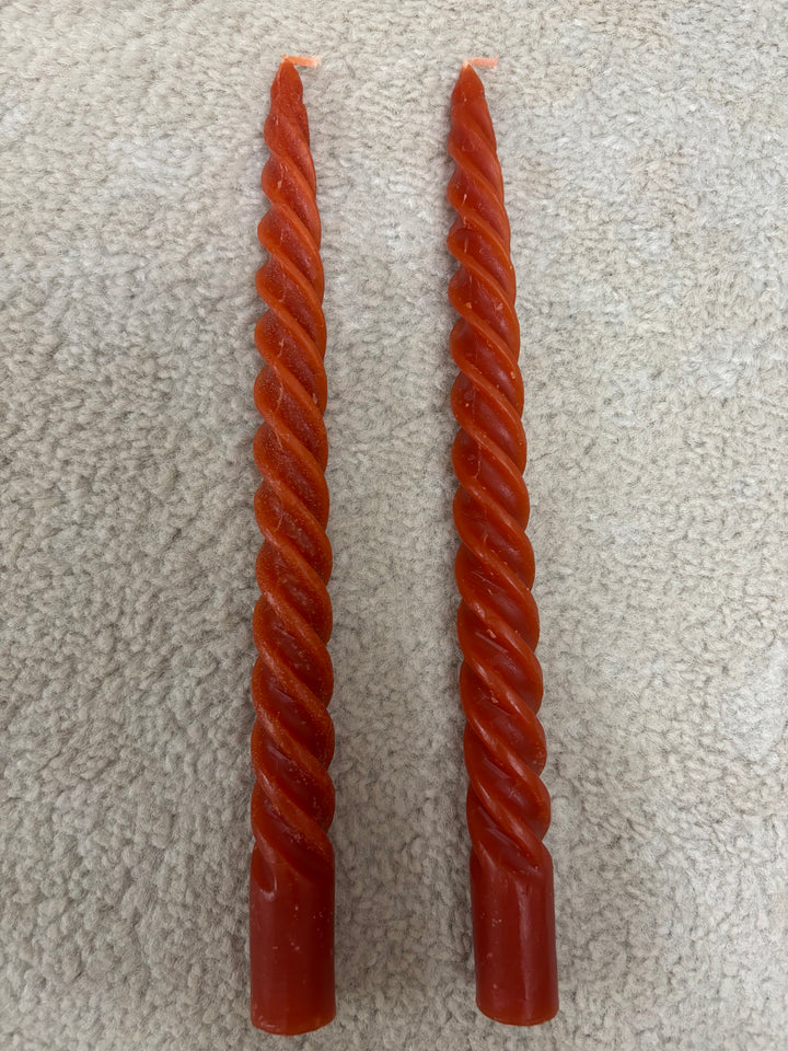 Twisted Taper Candle Pair