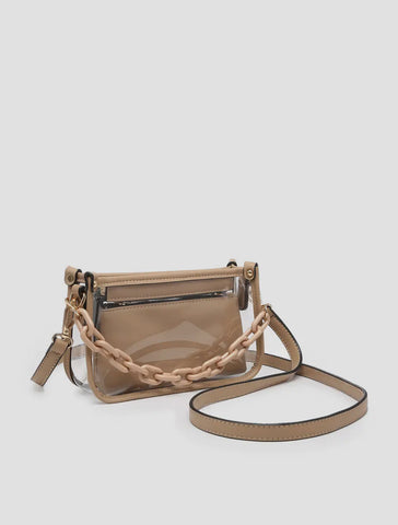 Clear Crossbody Bag with Chain