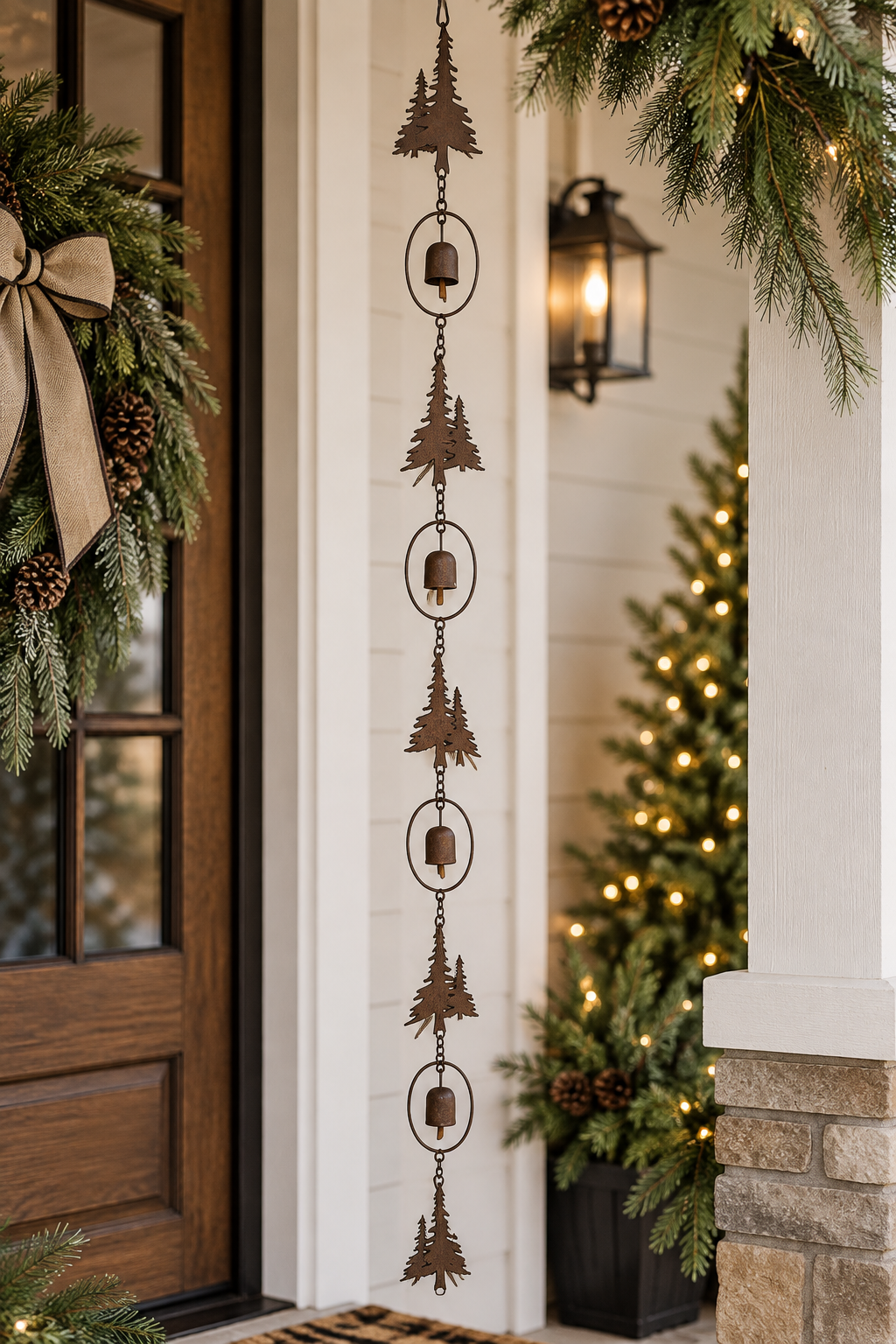 Woodland Bells Pine Tree Wind Chime – 70”