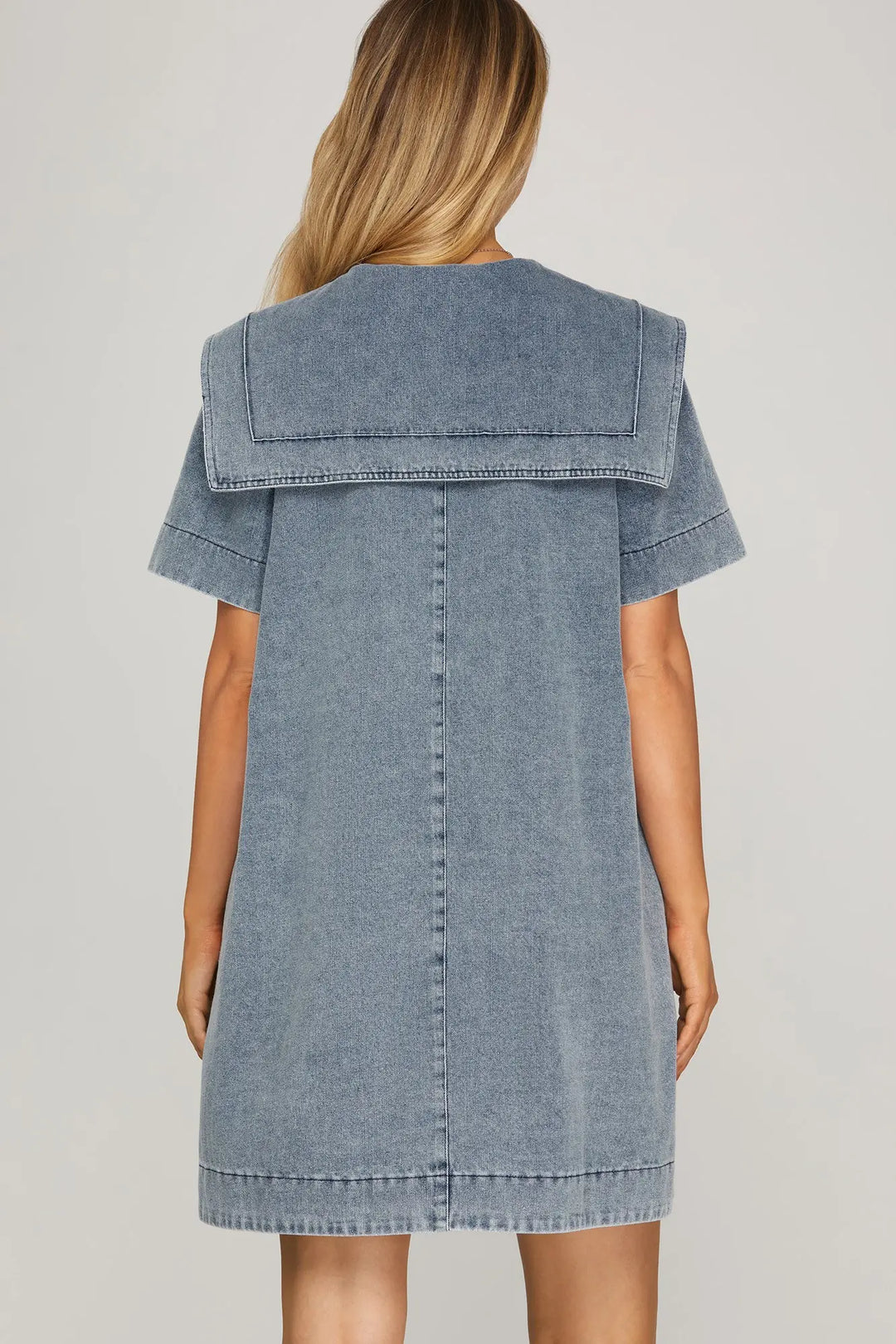 The Harbor Bow Denim Dress