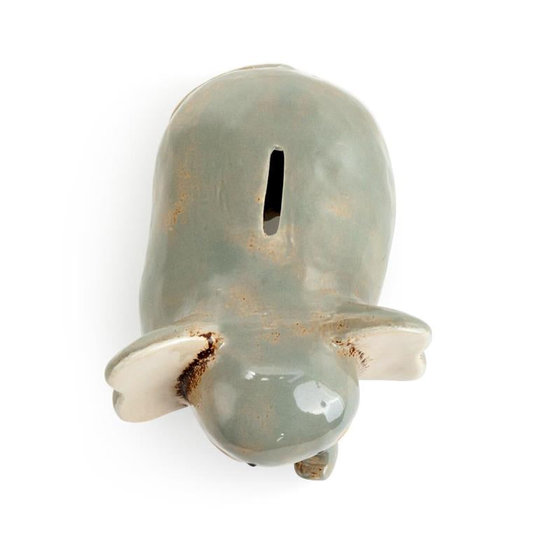 Vintage Glaze Elephant Piggy Bank