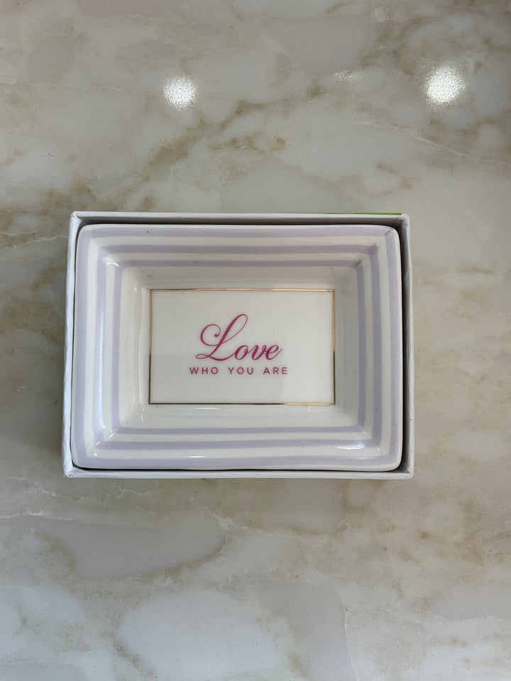 Petite Sayings Porcelain Trinket Tray