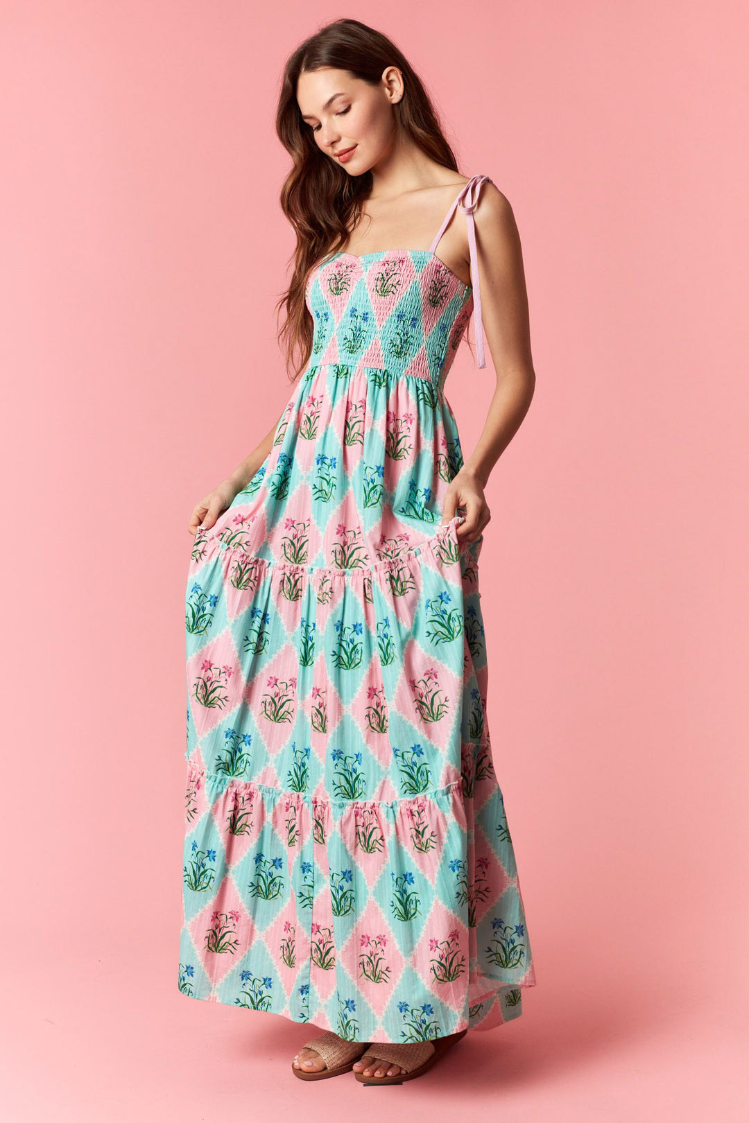 Pink Garden Party Maxi Dress