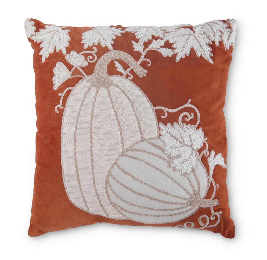Burnished Autumn Pumpkin Pillow