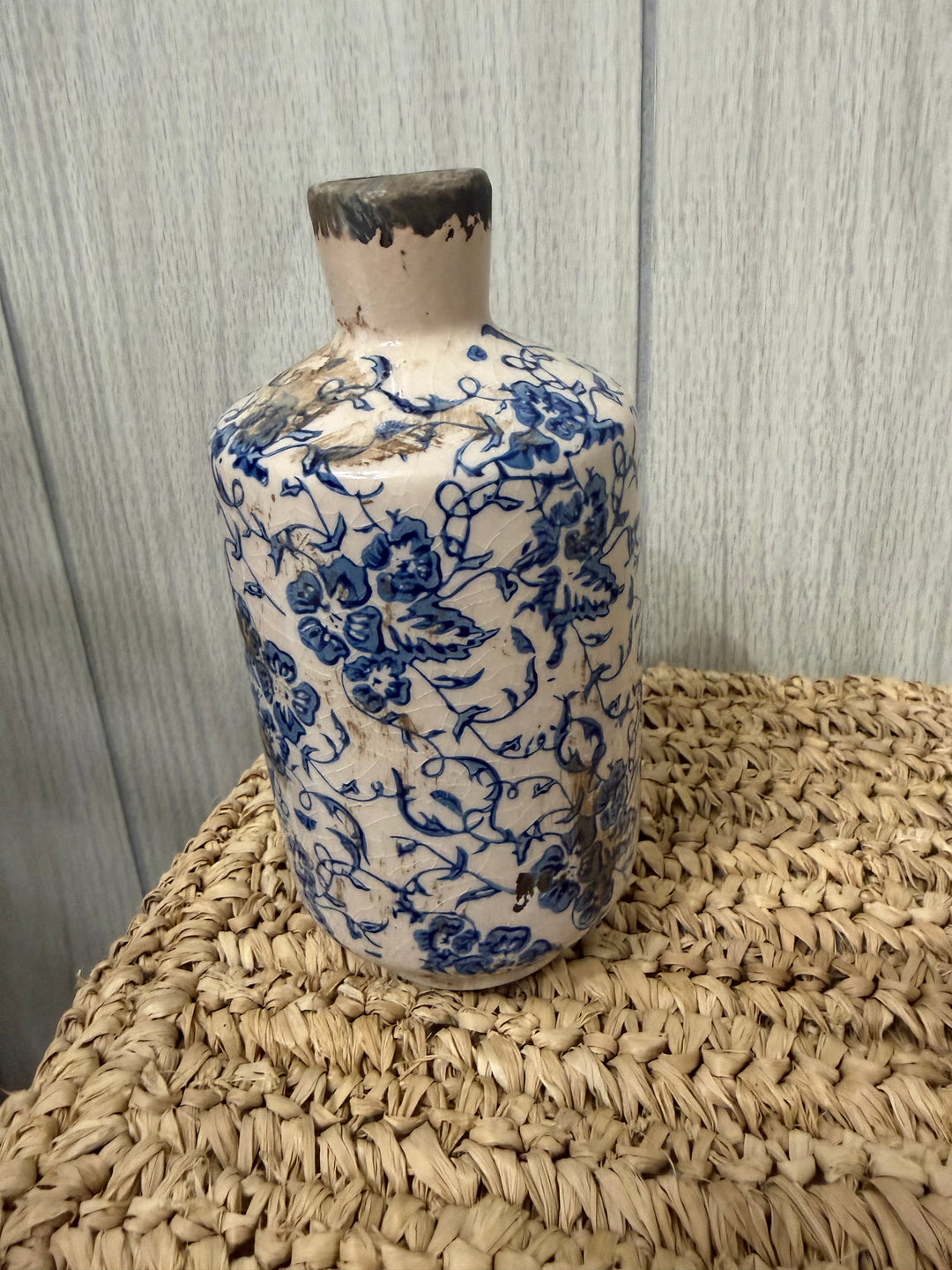 Blue Chinoiserie Bud Vases
