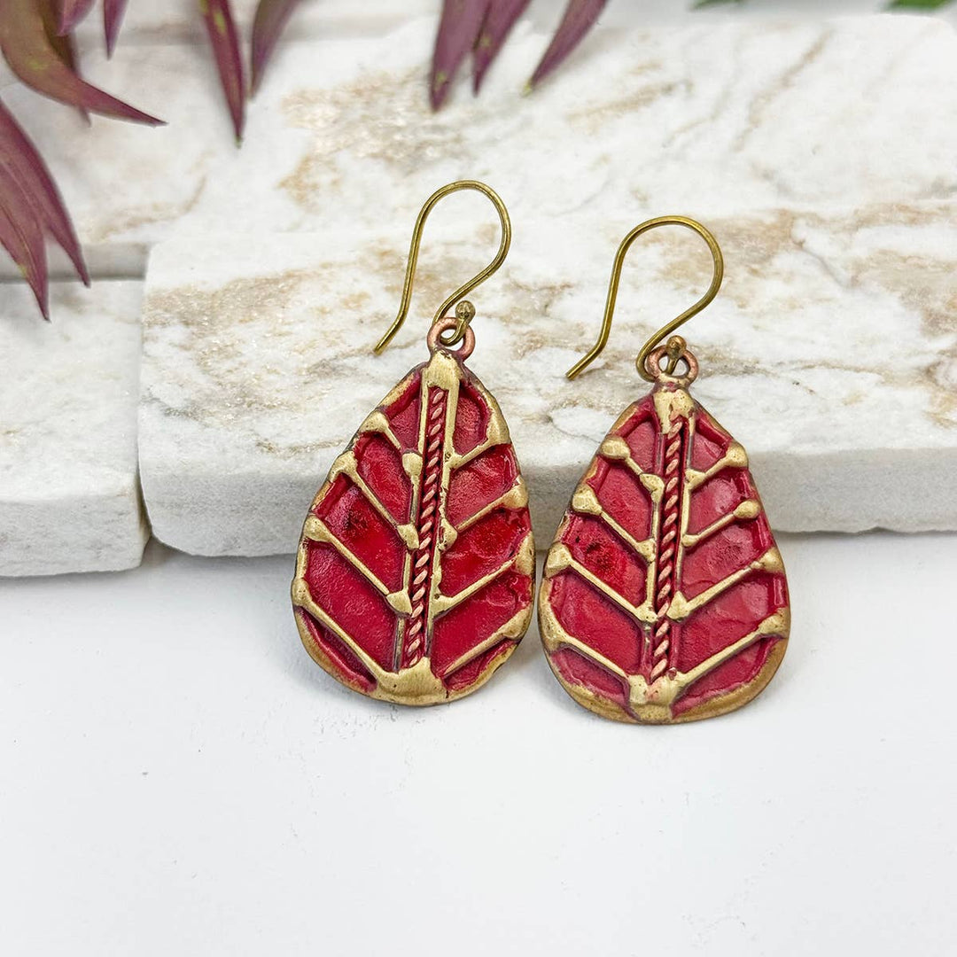 Brass Patina Earrings